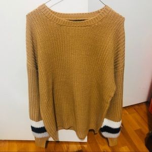 Ribbed striped sweater